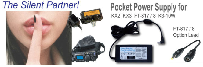 Shushing person and pocket power supply for radios